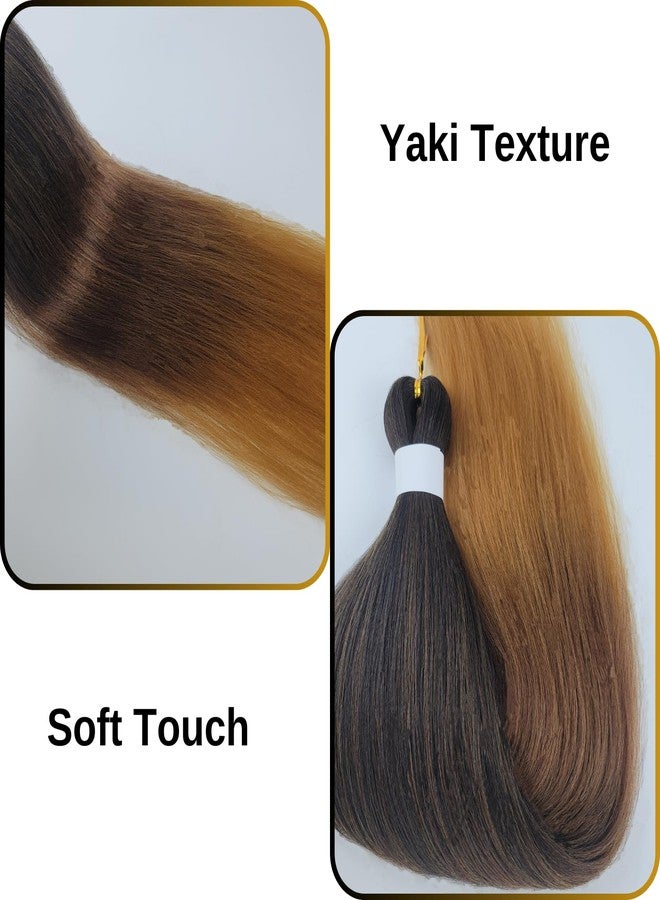 Leticia Ombre 1B/30/27 Braiding Hair Pre stretched Black to Brown Boho Hair for Braiding Hypoallergenic Micro Curl Boho Braids Curly Crochet Bohemian Braids Non Toxic - Image 5